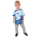 Waves Ocean Sea Tsunami Nautical 7 Kids  Raglan Tee View1