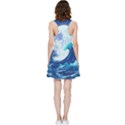 Waves Ocean Sea Tsunami Nautical 7 Inside Out Racerback Dress View4