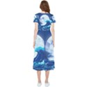 Waves Ocean Sea Tsunami Nautical 7 High Low Boho Dress View2