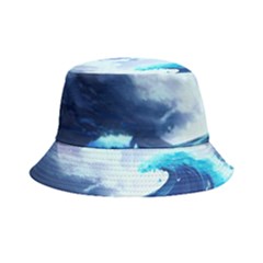 Waves Ocean Sea Tsunami Nautical 7 Bucket Hat by Jancukart