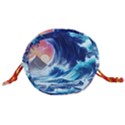 Storm Tsunami Waves Ocean Sea Nautical Nature Drawstring Bucket Bag View3