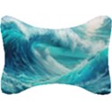 Tsunami Waves Ocean Sea Nautical Nature Water Tidal Seat Head Rest Cushion View1