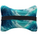 Tsunami Waves Ocean Sea Nautical Nature Water Tidal Seat Head Rest Cushion View2