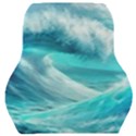 Tsunami Waves Ocean Sea Nautical Nature Water Tidal Car Seat Back Cushion  View1