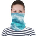 Tsunami Waves Ocean Sea Nautical Nature Water Tidal Face Seamless Bandana (Adult) View1