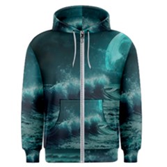 Waves Ocean Sea Tsunami Nautical 2 Men s Zipper Hoodie