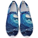 Tsunami Waves Ocean Sea Nautical Nature Water Moon Men s Slip On Sneakers View1