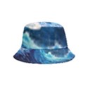 Tsunami Waves Ocean Sea Nautical Nature Water Moon Inside Out Bucket Hat (Kids) View2