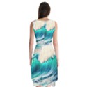 Tsunami Waves Ocean Sea Nautical Nature Water Art Ai Generated Sleeveless Chiffon Dress   View2