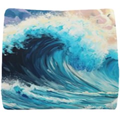 Tsunami Waves Ocean Sea Nautical Nature Water Arts Seat Cushion