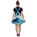 Tsunami Waves Ocean Sea Nautical Nature Water Arts Velvet Suspender Skater Skirt View2