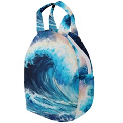 Tsunami Waves Ocean Sea Nautical Nature Water Arts Travel Backpacks