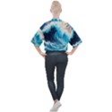 Tsunami Waves Ocean Sea Nautical Nature Water Arts Mock Neck Tee View2