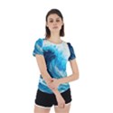 Tsunami Waves Ocean Sea Nautical Nature Water Arts Back Cut Out Sport Tee View2