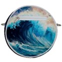 Tsunami Waves Ocean Sea Nautical Nature Water Arts Crossbody Circle Bag View2