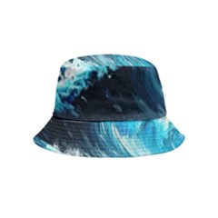 Tsunami Waves Ocean Sea Nautical Nature Water Arts Bucket Hat (kids) by Jancukart