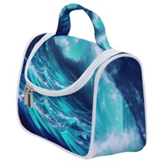 Tsunami Tidal Wave Ocean Waves Sea Nature Water Satchel Handbag by Jancukart