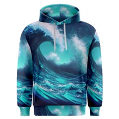 Tsunami Tidal Wave Ocean Waves Sea Nature Water Men s Overhead Hoodie