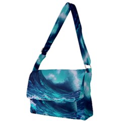 Tsunami Tidal Wave Ocean Waves Sea Nature Water Full Print Messenger Bag (s) by Jancukart