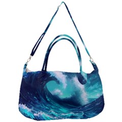 Tsunami Tidal Wave Ocean Waves Sea Nature Water Removable Strap Handbag