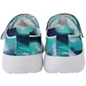 Tsunami Tidal Wave Ocean Waves Sea Nature Water Kids  Velcro Strap Shoes View4