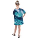 Tsunami Tidal Wave Ocean Waves Sea Nature Water Kids  One Piece Chiffon Dress View2