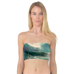 Storm Tsunami Waves Ocean Sea Nautical Nature 2 Bandeau Top by Jancukart