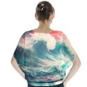 Storm Tsunami Waves Ocean Sea Nautical Nature 2 Batwing Chiffon Blouse View2