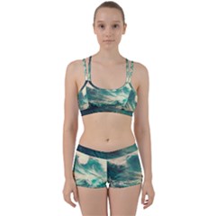 Storm Tsunami Waves Ocean Sea Nautical Nature 2 Perfect Fit Gym Set