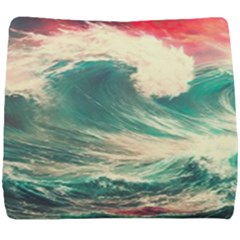 Storm Tsunami Waves Ocean Sea Nautical Nature 2 Seat Cushion by Jancukart