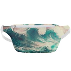 Storm Tsunami Waves Ocean Sea Nautical Nature 2 Waist Bag 