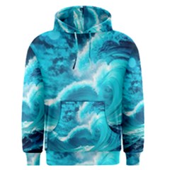 Waves Ocean Sea Tsunami Nautical 3 Men s Core Hoodie by Jancukart