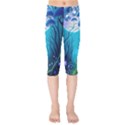 Forrest Jungle Blue Artwork Kids  Capri Leggings  View1