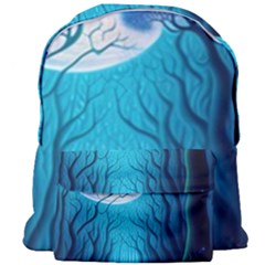 Forrest Jungle Blue Artwork Giant Full Print Backpack