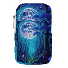 Forrest Jungle Blue Artwork Waist Pouch (small)