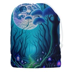 Forrest Jungle Blue Artwork Drawstring Pouch (3xl)