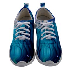 Forrest Jungle Blue Artwork Women Athletic Shoes