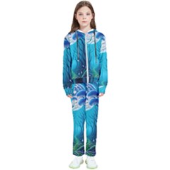 Forrest Jungle Blue Artwork Kids  Tracksuit