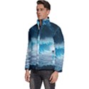 Thunderstorm Storm Tsunami Waves Ocean Sea Men s Puffer Bubble Jacket Coat View2