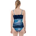 Thunderstorm Storm Tsunami Waves Ocean Sea Cut Out Top Tankini Set View2