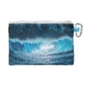 Thunderstorm Storm Tsunami Waves Ocean Sea Canvas Cosmetic Bag (Large) View2