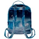 Thunderstorm Storm Tsunami Waves Ocean Sea Flap Pocket Backpack (Large) View3