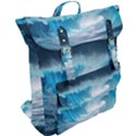 Thunderstorm Storm Tsunami Waves Ocean Sea Buckle Up Backpack View2