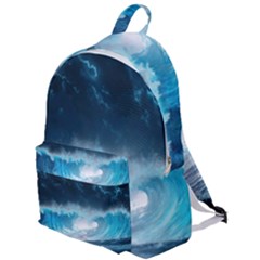 Thunderstorm Storm Tsunami Waves Ocean Sea The Plain Backpack by Jancukart