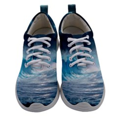 Thunderstorm Storm Tsunami Waves Ocean Sea Women Athletic Shoes by Jancukart