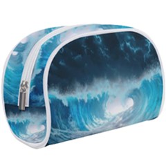 Thunderstorm Storm Tsunami Waves Ocean Sea Make Up Case (large) by Jancukart