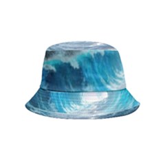 Thunderstorm Storm Tsunami Waves Ocean Sea Bucket Hat (kids) by Jancukart