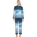 Thunderstorm Storm Tsunami Waves Ocean Sea Womens  Long Sleeve Velvet Pocket Pajamas Set View2