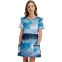 Thunderstorm Storm Tsunami Waves Ocean Sea Kids  Frilly Sleeves Pocket Dress View1