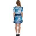 Thunderstorm Storm Tsunami Waves Ocean Sea Kids  Frilly Sleeves Pocket Dress View4